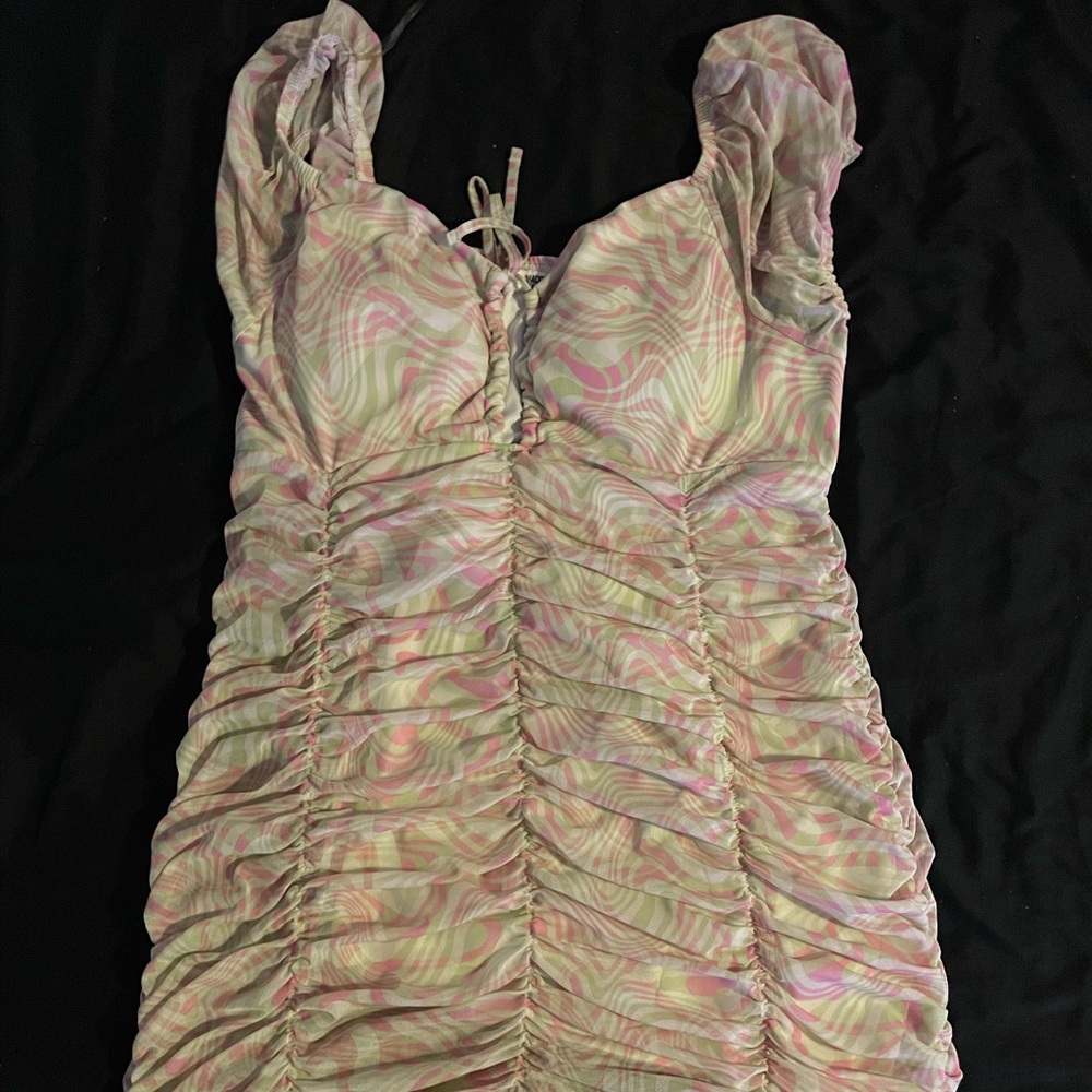 Stretch dress 3XL. It fits very well comfortable and flattering to the body.
